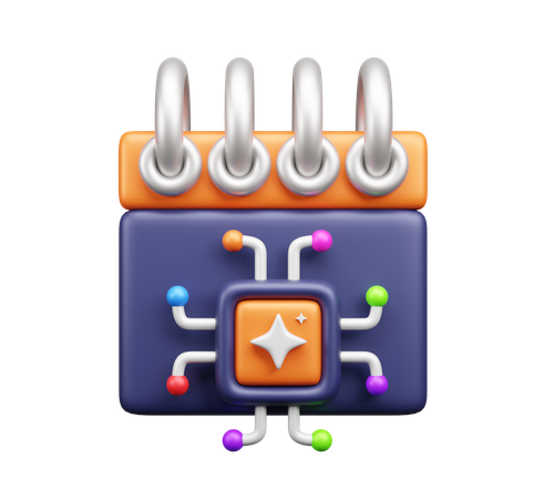 Ai Schedule  3D Icon