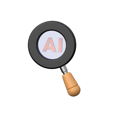 Ai Search  3D Icon