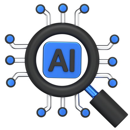Ai Search  3D Icon