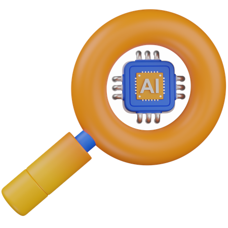 AI 검색  3D Icon