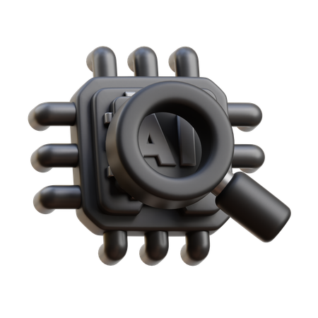 AI Search  3D Icon