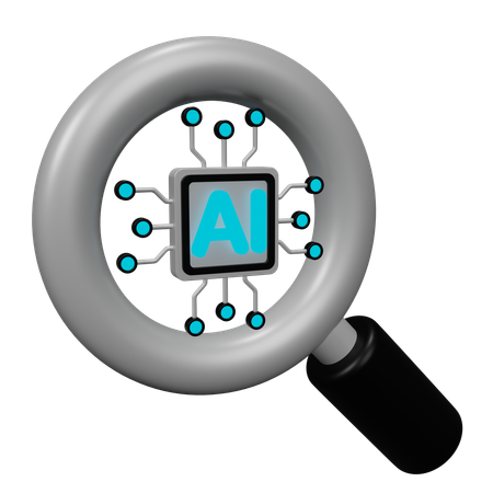 Recherche par IA  3D Icon