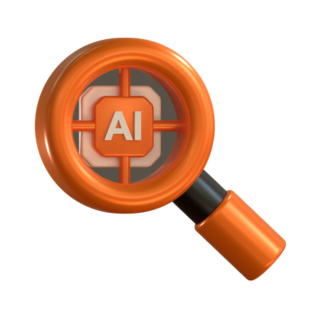 AI Search  3D Icon