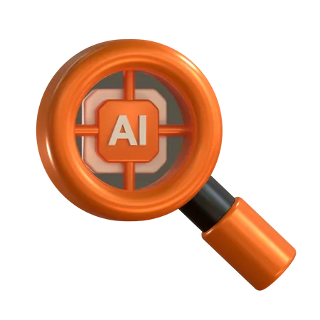 AI Search  3D Icon