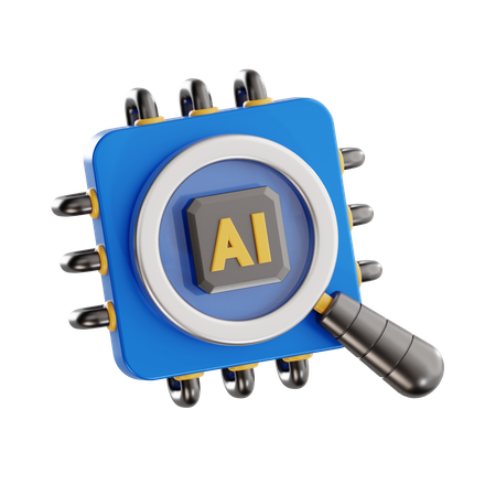 Ai Search  3D Icon