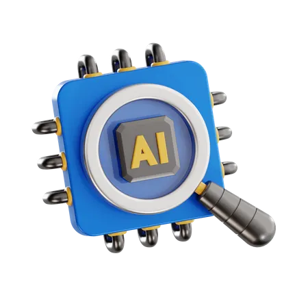 Ai Search  3D Icon