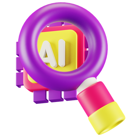 Ai Search  3D Icon