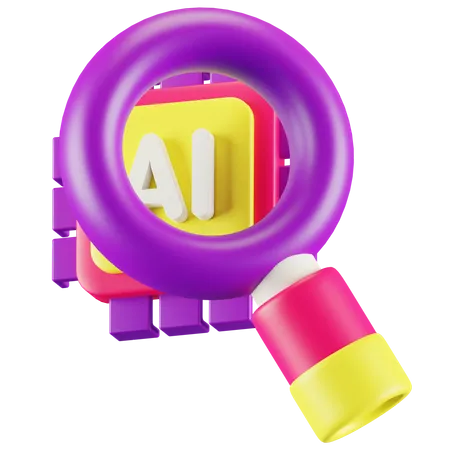 Ai Search  3D Icon