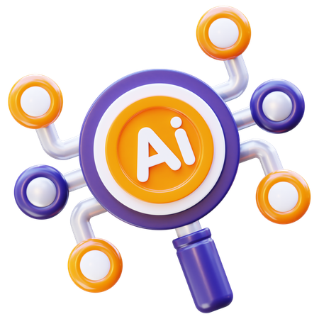 Ai Search  3D Icon