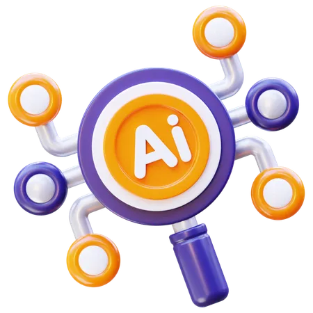 Ai Search  3D Icon