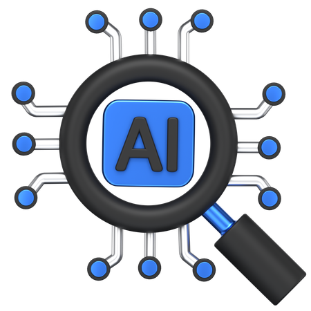 Ai Search  3D Icon