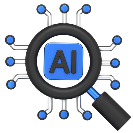 Ai Search  3D Icon