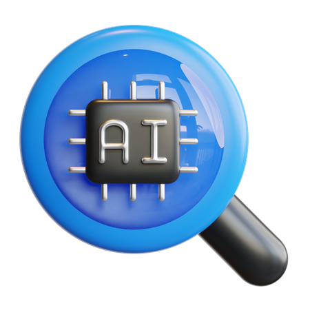 Ai Search  3D Icon