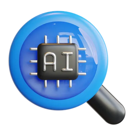 Ai Search  3D Icon