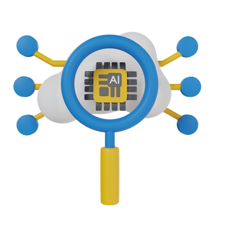 Ai Search  3D Icon