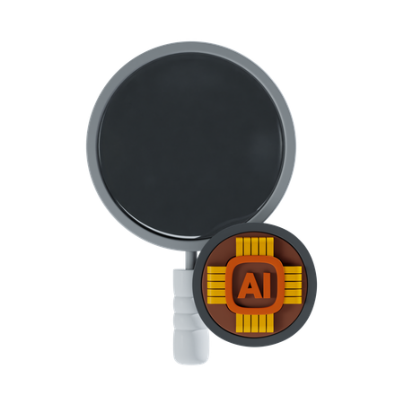 Ai Search  3D Icon