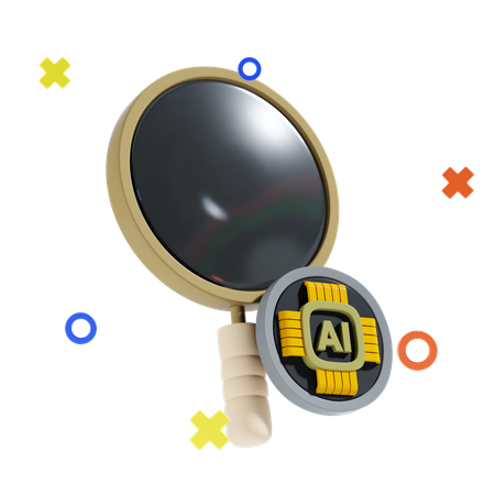 Ai Search  3D Icon