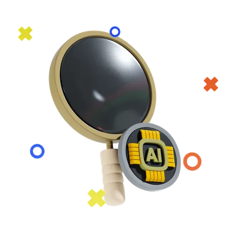 Ai Search  3D Icon