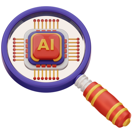 Ai Search  3D Icon