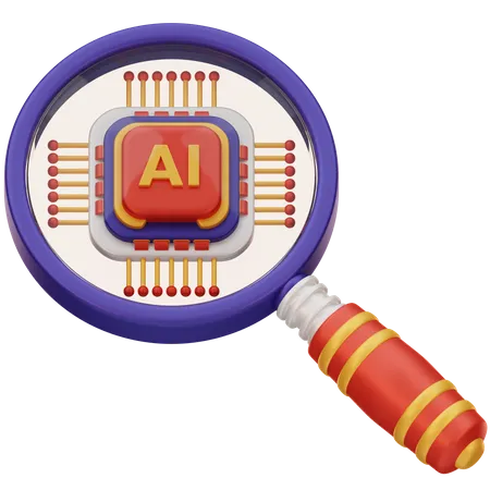 Ai Search  3D Icon