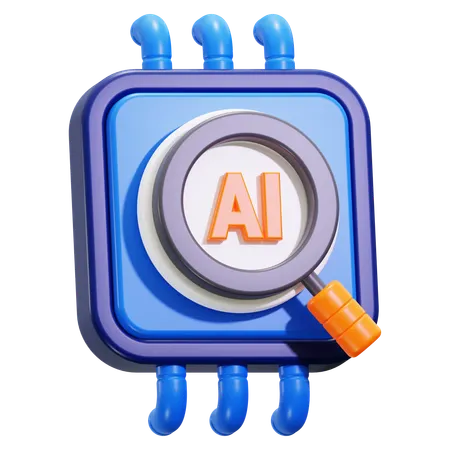 Ai Search  3D Icon