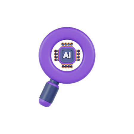 Ai Search  3D Icon