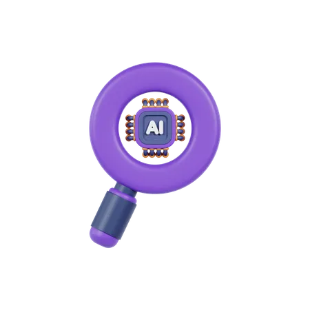 Ai Search  3D Icon