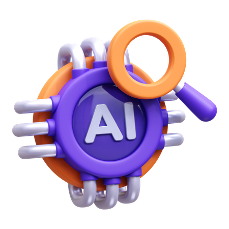 Ai Search  3D Icon