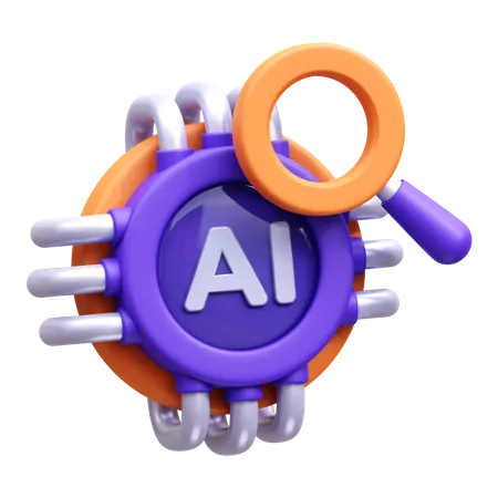 Ai Search  3D Icon