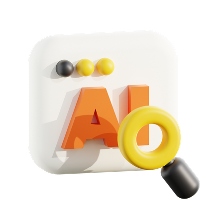 Ai Search  3D Icon