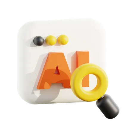 Ai Search  3D Icon