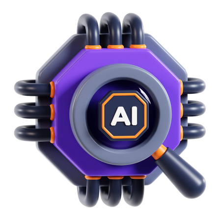 Ai Search  3D Icon