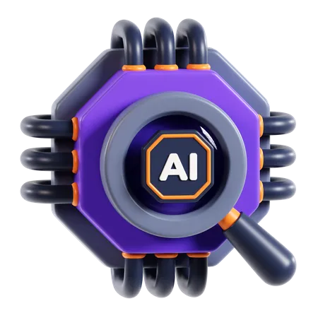 Ai Search  3D Icon