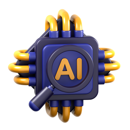 Ai Search  3D Icon