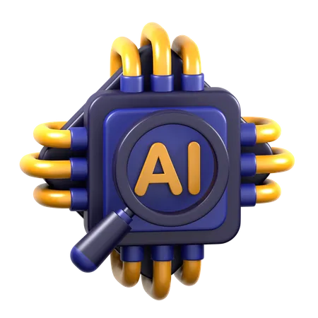 Ai Search  3D Icon