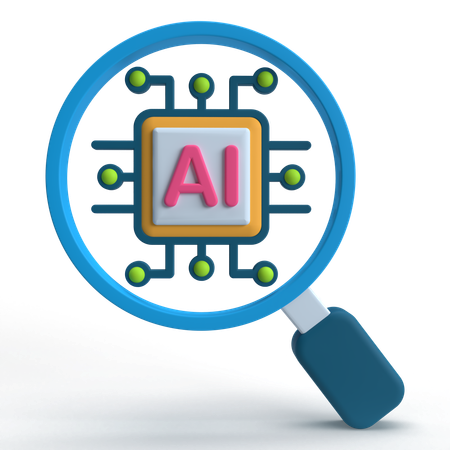 AI Search  3D Icon