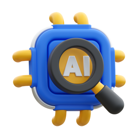 Ai Search  3D Icon