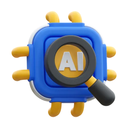 Ai Search  3D Icon