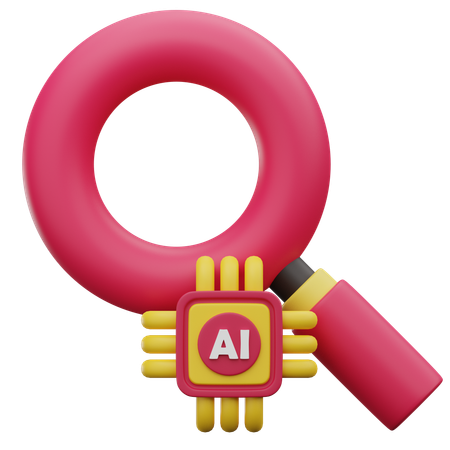 Ai Search  3D Icon