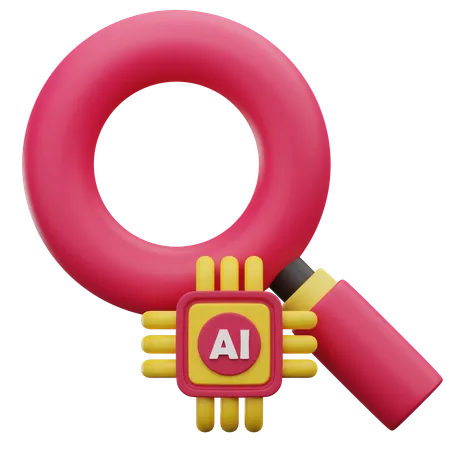 Ai Search  3D Icon