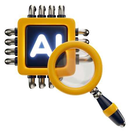 Ai Search  3D Icon