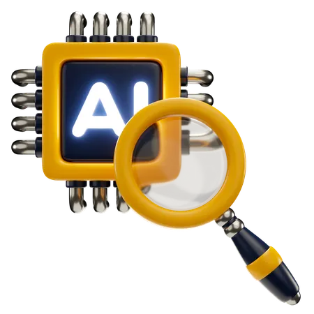 Ai Search  3D Icon