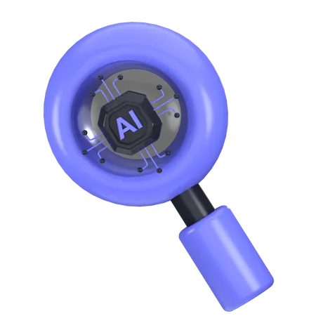 Ai Search  3D Icon