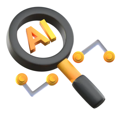 Ai Search  3D Icon