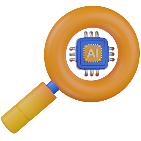 Ai search  3D Icon