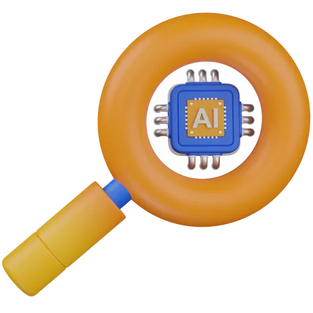 Ai search  3D Icon
