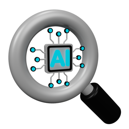 Ai Search  3D Icon