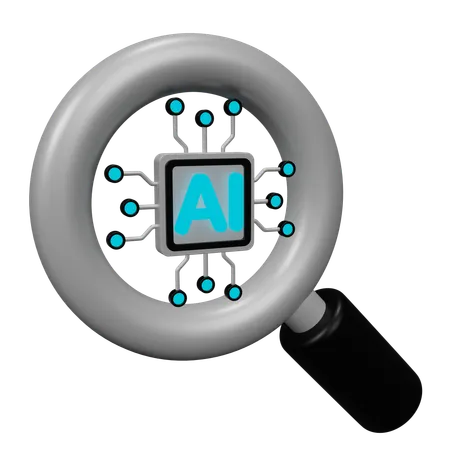 Ai Search  3D Icon