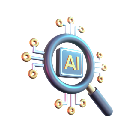 Ai Search  3D Icon