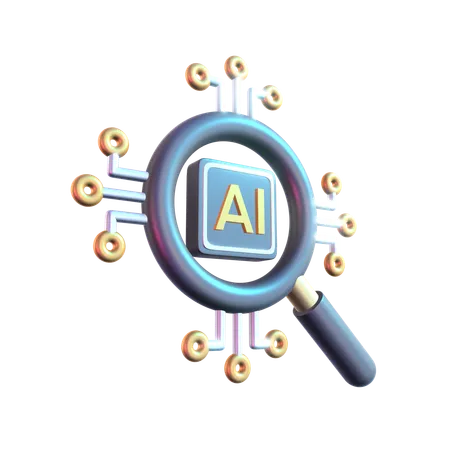 Ai Search  3D Icon